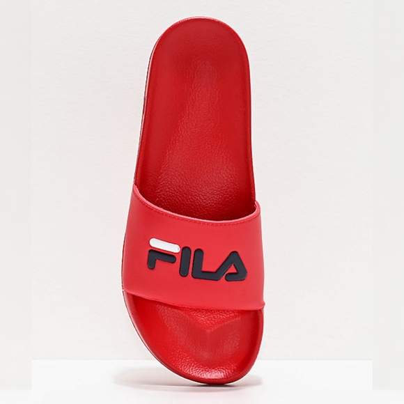 fila sandals mens red